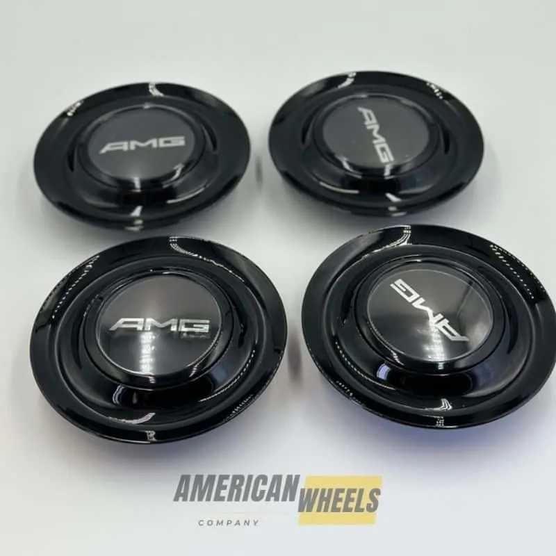 Mercedes 4Pcs AMG Floating Center Caps Mercedes AMG Floating Center Caps