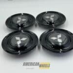 Mitsubishi Floating Center Caps 4Pcs black