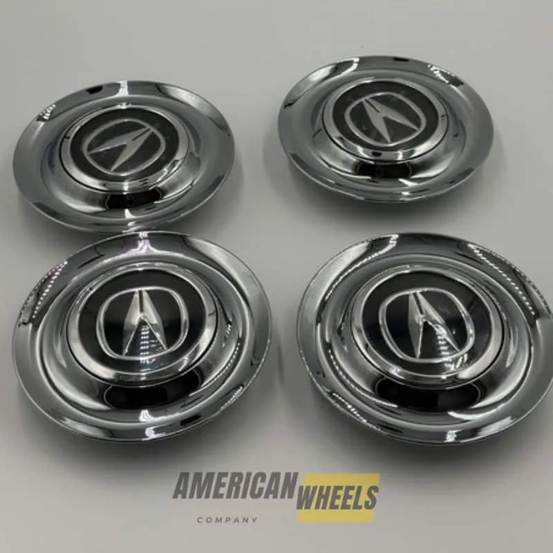 Acura Floating Wheel Caps – Silver Chrome (Set of 4) Acura Floating Wheel Caps