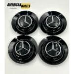 Mercedes Gloss Black Wheel Cap BC383