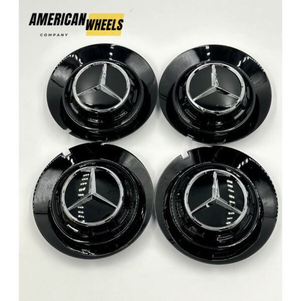 Mercedes Gloss Black Wheel Cap BC383