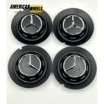 Mercedes Benz BC383 Wheel Cap 147mm Matte Black