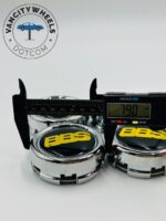 4pc BBS Wheel Center Caps - Classic Black Gold Design Kraftfahrzeugtechnik - Image 8