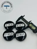 4Pcs BBS AG Wheel Center Caps black & Silver Kraftfahrzeugtechnik - Image 3