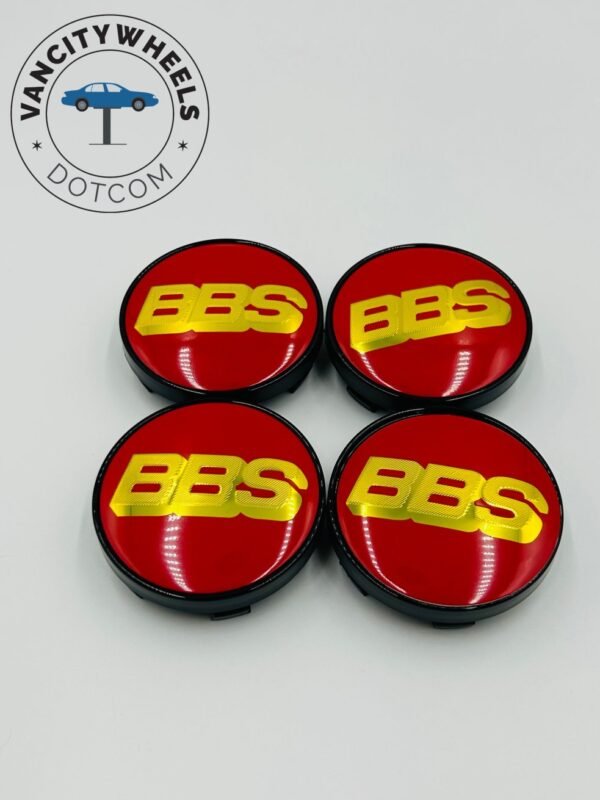 Premium 4Pcs BBS Kraftfahrzeugtechnik AG Wheel Center Caps in Varied Sizes & Wheel Cap Base Colors