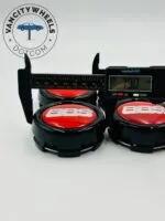 4Pcs BBS Kraftfahrzeugtechnik AG Wheel Center Caps red with silver lettering - Image 7