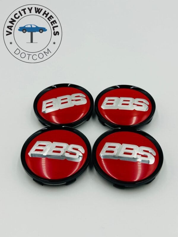 Premium 4Pcs BBS Kraftfahrzeugtechnik AG Wheel Center Caps in Varied Sizes & Wheel Cap Base Colors