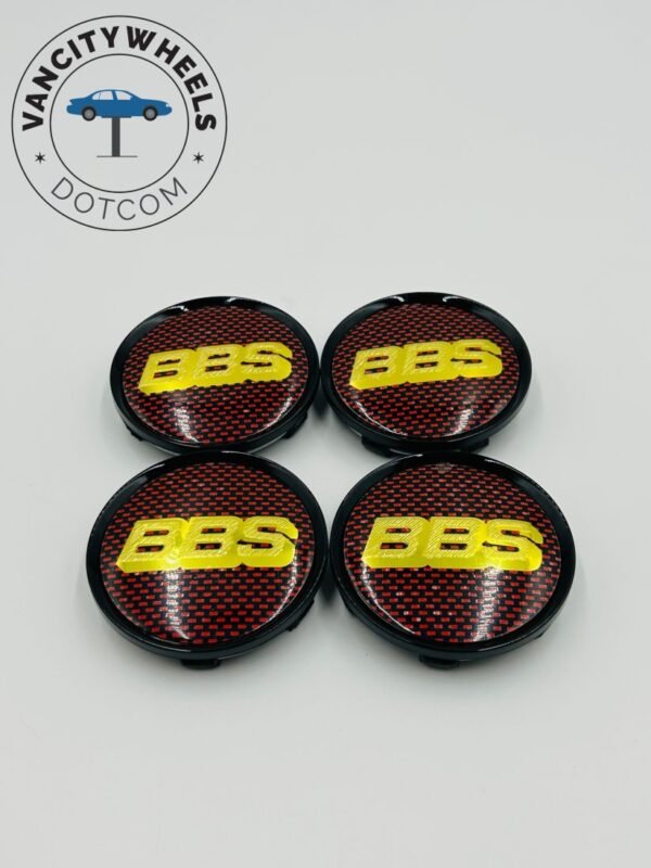 Premium 4Pcs BBS Kraftfahrzeugtechnik AG Wheel Center Caps in Varied Sizes & Wheel Cap Base Colors