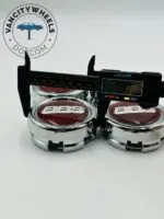 4Pcs BBS Kraftfahrzeugtechnik AG Wheel Center Caps Red Silver - Image 8