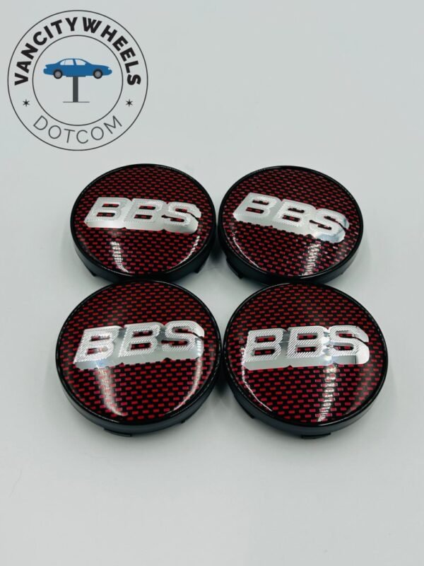 Premium 4Pcs BBS Kraftfahrzeugtechnik AG Wheel Center Caps in Varied Sizes & Wheel Cap Base Colors