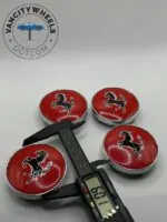 Ferrari Prancing Horse Wheel Caps – Red 60mm (4Pcs) - Image 4