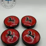 Ferrari Prancing Horse 60mm (4Pcs) Wheel Caps Red