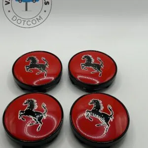 Ferrari Prancing Horse 60mm (4Pcs) Wheel Caps Red