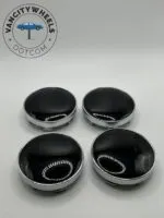 Black Wheel Center Caps 60mm – Sleek Fit (4Pcs) - Image 2