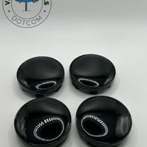 Black Wheel Center Caps (4Pcs) 60mm