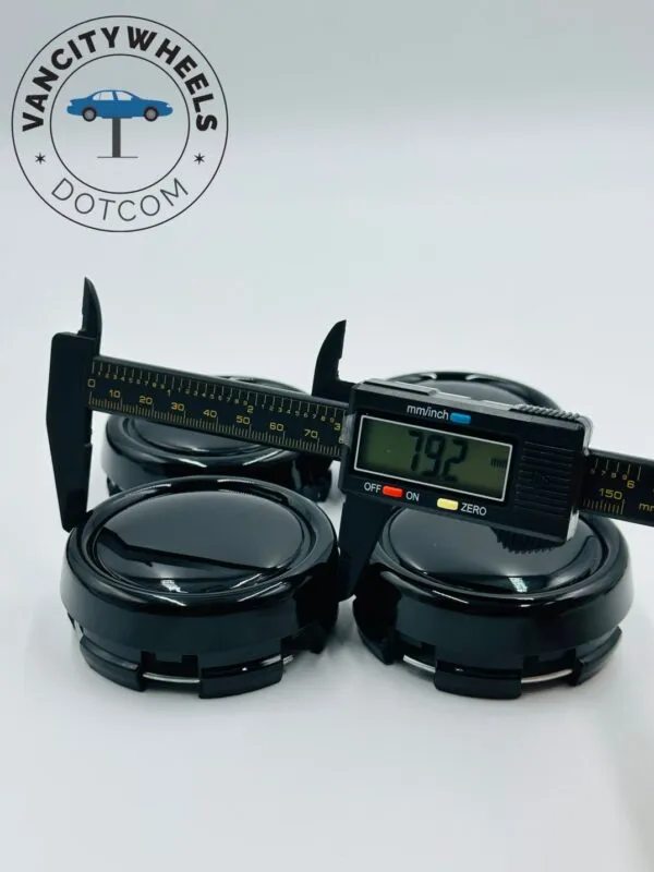 Black Wheel Center Caps 60mm – Sleek Fit (4Pcs) - Image 7