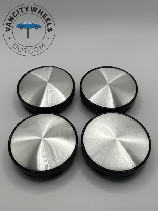 Premium 4Pcs Just Chrome Wheel Center Caps in Varied Sizes & Wheel Cap Base Colors