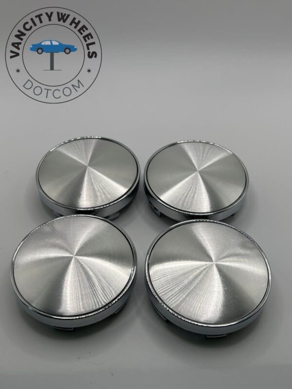 Chrome Wheel Center Caps – 4Pcs Set for Enhanced Wheel Style - Image 2