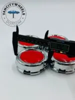 Full Red Wheel Center Caps—4-Piece Set in Different Sizes - Image 8