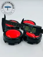 Full Red Wheel Center Caps—4-Piece Set in Different Sizes - Image 7