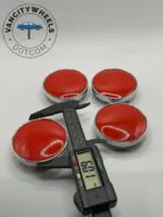 Full Red Wheel Center Caps—4-Piece Set in Different Sizes - Image 4