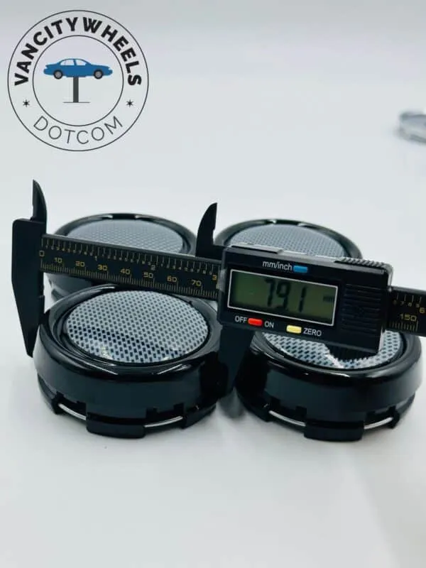 Grey Wheel Center Caps – Stylish Design (4Pcs) - Image 7