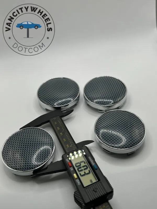 Grey Wheel Center Caps – Stylish Design (4Pcs) - Image 4