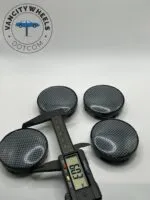 Grey Wheel Center Caps – Stylish Design (4Pcs) - Image 3