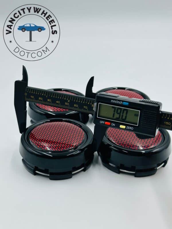 Red & Black Wheel Center Caps – Upgrade Your Vehicle’s Style - Image 7