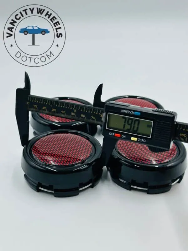 Red & Black Wheel Center Caps – Upgrade Your Vehicle’s Style - Image 7