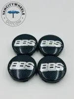 Premium 4Pcs BBS Kraftfahrzeugtechnik AG Wheel Center Caps in Varied Sizes & Wheel Cap Base Colors