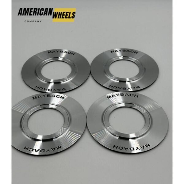 Chrome Mercedes Benz Maybach 154mm Wheel Center Caps Plates- Fits Maybach 154mm Wheel Center Hole, Center Cap Hub Cover For Maybach G006-1