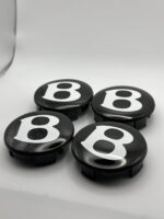 Bentley Wheel Caps – 4Pcs, 69mm, Matte Black, Luxury Finish - Image 2