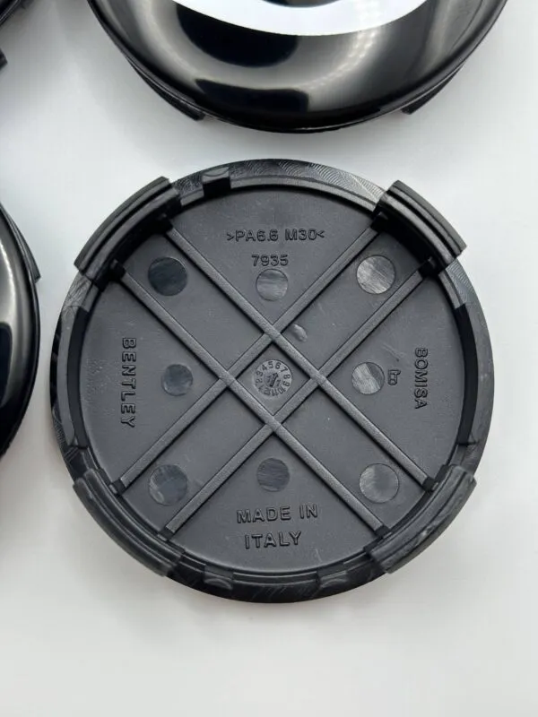Bentley Wheel Caps – 4Pcs, 69mm, Matte Black, Luxury Finish - Image 3