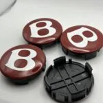 4pcs Bentley Wheel Center Caps 69mm(64mm) Red #3W0601170F