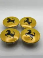 Ferrari Replacement Wheel Center Caps – Yellow OEM Style (4PCS) | 355, 360, 430, 458, 488, F12 - Image 2