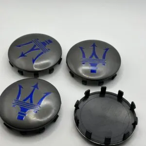 Maserati Quattroporte / Ghibli Caps Grey Blue 60mm 4pcs