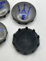 Maserati Quattroporte / Ghibli Caps – Grey Blue, 60mm, 4Pcs - Image 3