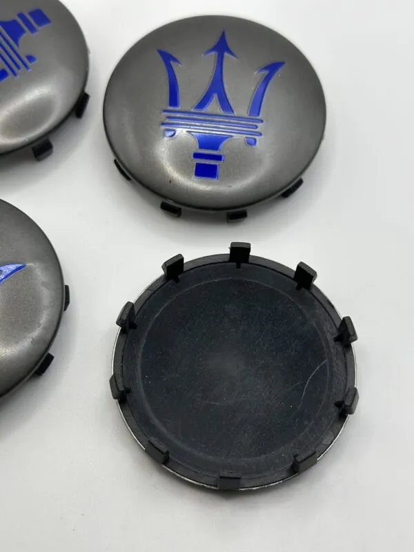 Maserati Quattroporte / Ghibli Caps – Grey Blue, 60mm, 4Pcs - Image 3