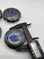 Maserati Quattroporte / Ghibli Caps – Grey Blue, 60mm, 4Pcs - Image 5
