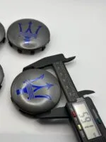 Maserati Quattroporte / Ghibli Caps – Grey Blue, 60mm, 4Pcs - Image 5