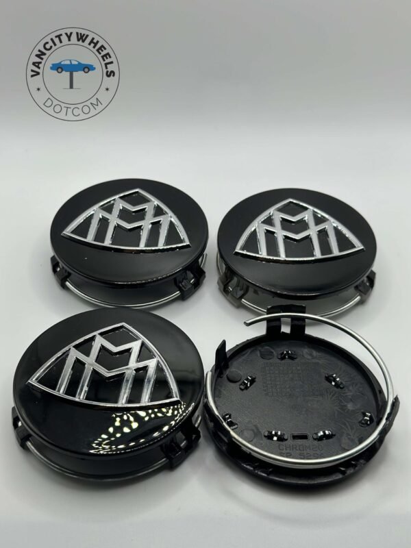 Mercedes Maybach-S Class Wheel Center Caps – Takeoff (Set of 4) – Black