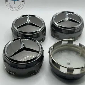 Mercedes Raised Center Caps 75mm 4Pcs