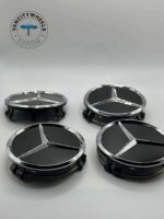 4Pcs 75mm Car Wheel Center Hub Cap for Mercedes Benz Glossy Black - Image 2