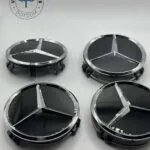 Mercedes Benz Glossy 4Pcs 75mm Car Wheel Center Hub Cap