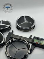 4Pcs 75mm Car Wheel Center Hub Cap for Mercedes Benz Glossy Black - Image 5