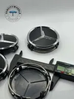 4Pcs 75mm Car Wheel Center Hub Cap for Mercedes Benz Glossy Black - Image 5