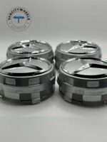 Mercedes Raised Hub Caps – 75mm, 4Pcs, Silver, Factory Match - Image 2