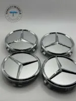 4Pcs 75mm Car Wheel Center Hub Cap for Mercedes Benz Silver Chrome - Image 2