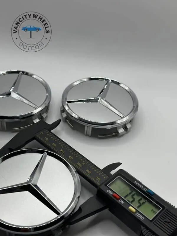 4Pcs 75mm Car Wheel Center Hub Cap for Mercedes Benz Silver Chrome - Image 4